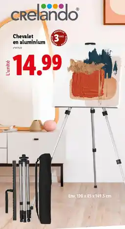 Lidl CRelando Chevalet en aluminium offre