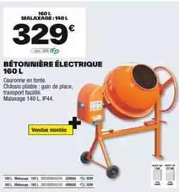 Brico Dépôt Bétonnière électrique offre
