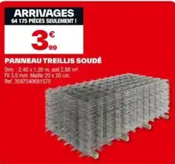 Brico Dépôt Panneau treillis soudé offre