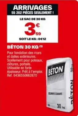 Brico Dépôt BÉTON offre