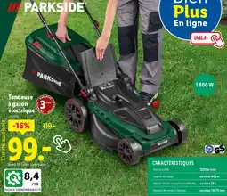 Lidl PARKSIDE Tondeuse à gazon électrique offre