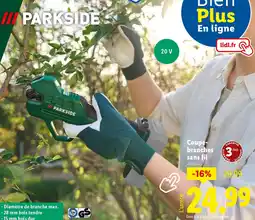 Lidl PARKSIDE Coupe- branches sans fil offre