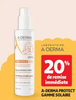 Auchan A-derma protect gamme solaire offre