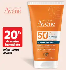 Auchan Avène gamme solaire offre