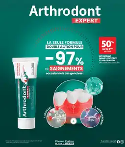 Auchan Arthrodont gammes dentifrice et bain de bouche offre