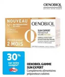 Auchan Oenobiol gamme sun expert offre