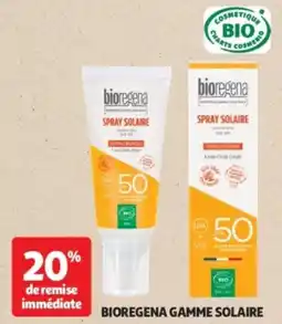 Auchan Bioregena gamme solaire offre