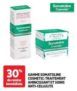 Auchan Gamme somatoline cosmetic: traitement amincissant et soins anti-cellulite offre