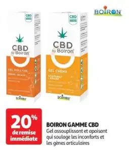 Auchan Boiron gamme CBD offre