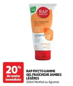 Auchan Rap phyto gamme gel fraîcheur jambes légères offre