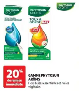 Auchan Gamme phytosun arôms offre
