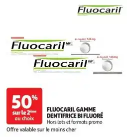 Auchan Fluocaril gamme dentifrice bi fluoré offre