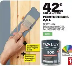 Brico Dépôt EVALUX Peinture bois offre