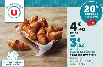 Maximarché Croissants U offre