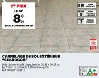 Brico Dépôt Carrelage de sol extérieur “searocca" offre