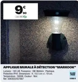 Brico Dépôt Applique murale à détection “markook” offre