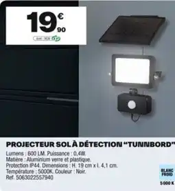 Brico Dépôt Projecteur sol à détection “tunnbord” offre