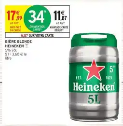 Intermarché Hyper Bière Blonde Heineken offre