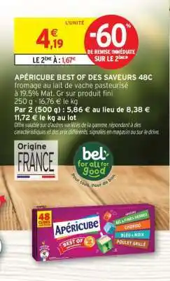 Intermarché Hyper APÉRICUBE BEST OF DES SAVEURS 48C offre