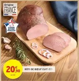 Intermarché Hyper Rôti de bœuf cuit offre