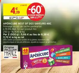 Intermarché Contact APÉRICUBE BEST OF DES SAVEURS 48C offre