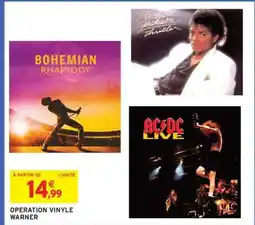 Intermarché Hyper Opération Vinyle Warner offre