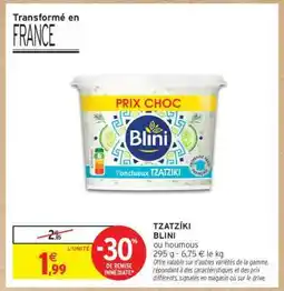 Intermarché Contact Tzatziki Blini offre