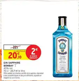 Intermarché Contact GIN SAPPHIRE BOMBAY offre