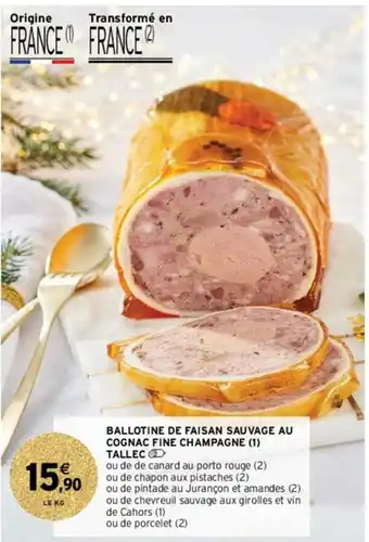 Ballotine de Faisen Sauvage Au