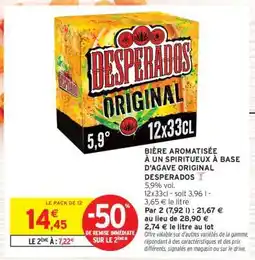 Intermarché Contact Desperados Original offre
