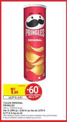 Intermarché Tuiles Original Pringles offre