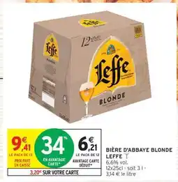 Intermarché Contact BIÈRE D'ABBAYE BLONDE LEFFE offre