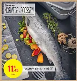 Intermarché SAUMON ENTIER VIDÉ offre