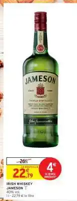 Intermarché IRISH WHISKEY JAMESON offre