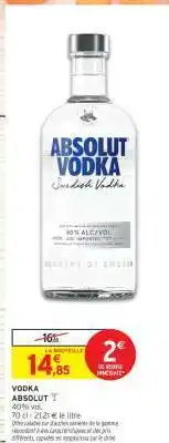 Intermarché Vodka Absolut offre