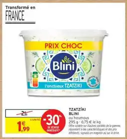 Intermarché Tzatziki Blini offre