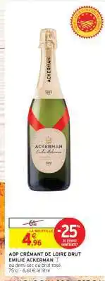 Intermarché AOP CRÉMANT DE LOIRE BRUT EMILIE ACKERMAN offre