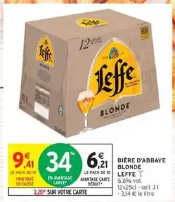 Intermarché BIÈRE D'ABBAYE BLONDE LEFFE offre