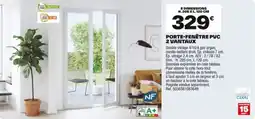 Brico Dépôt Porte-fenêtre pvc 2 vantaux offre