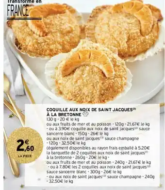 Intermarché Hyper Coquille Aux Noix de Saint Jacques offre