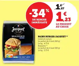 Pains burger jacquet