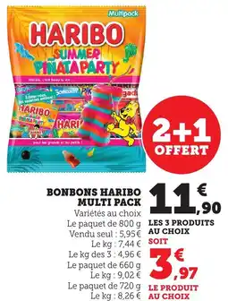 Maximarché Bonbons haribo multi pack offre