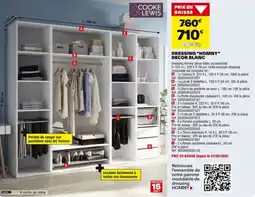 Brico Dépôt COOKE & LEWIS Dressing “homny” decor blanc offre