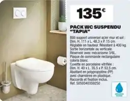 Brico Dépôt Pack wc suspendu “tapia” offre