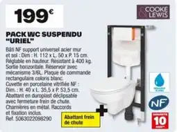 Brico Dépôt COOKE & LEWIS Pack wc suspendu “uriel” offre