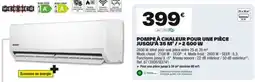 Brico Dépôt Pompe à chaleur pour une pièce jusqu'à 35 m²/>2 600 w offre