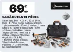 Brico Dépôt MAGNUSSON Sac à outils 74 pièces offre