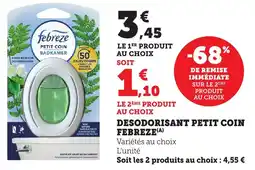Maximarché Desodorisant petit coin febreze offre