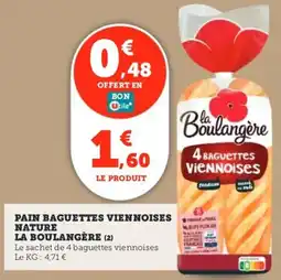 Utile Pain baguettes viennoises nature la boulangère offre