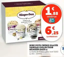 Utile Mini pots crème glacée vanille collection häagen-dazs offre